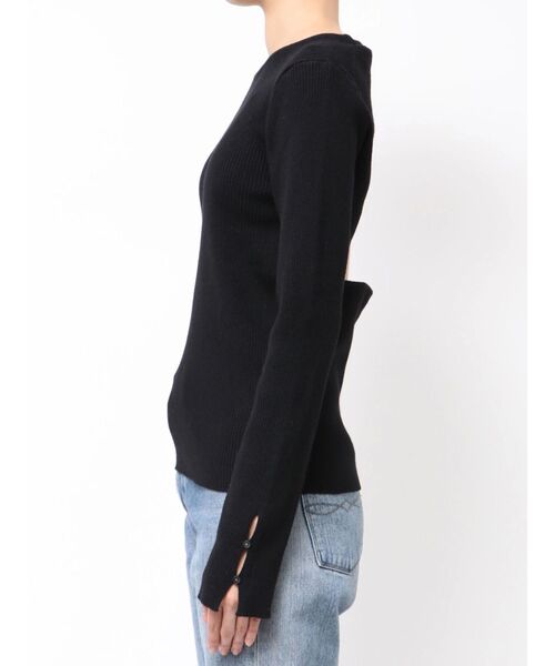 Ungrid（アングリッド）の「バックデザインニット（ニット/セーター・レディース・オフホワイト/ブラック/グリーン・FREE）」の18枚目の写真