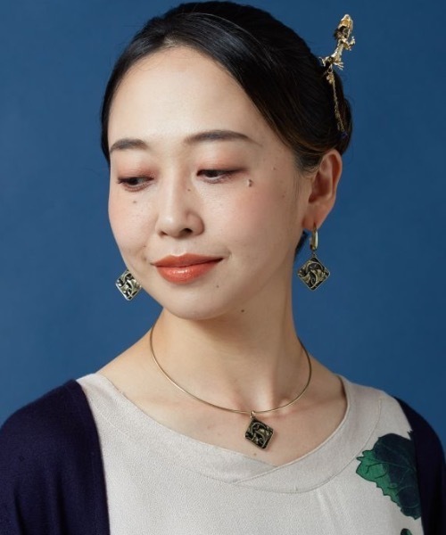 倭物やカヤ（ワモノヤカヤ）の「【倭物やカヤ】秋金色（あきこんじき）ピアス（ピアス（両耳用）・レディース・その他3/その他2/その他1・FREE）」の5枚目の写真