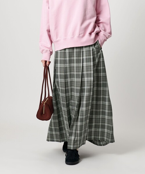BEAUTY&YOUTH UNITED ARROWS（ビューティーアンドユースユナイテッドアローズ）の「チェック プリーツロングスカート（スカート・レディース・ダークグレー/ライトグレー・XS/S/M）」の4枚目の写真
