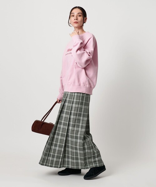 セール】チェック プリーツロングスカート（スカート）｜BEAUTY&YOUTH