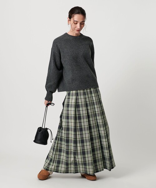 BEAUTY&YOUTH UNITED ARROWS（ビューティーアンドユースユナイテッドアローズ）の「チェック プリーツロングスカート（スカート・レディース・ダークグレー/ライトグレー・XS/S/M）」の8枚目の写真