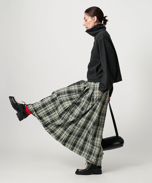 セール】チェック プリーツロングスカート（スカート）｜BEAUTY&YOUTH