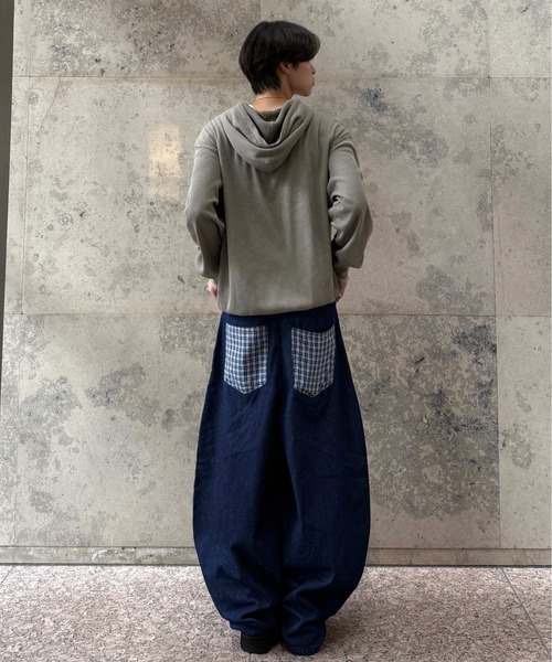 セール】チェックポケットデニム（デニムパンツ）｜sedacle（セダクル