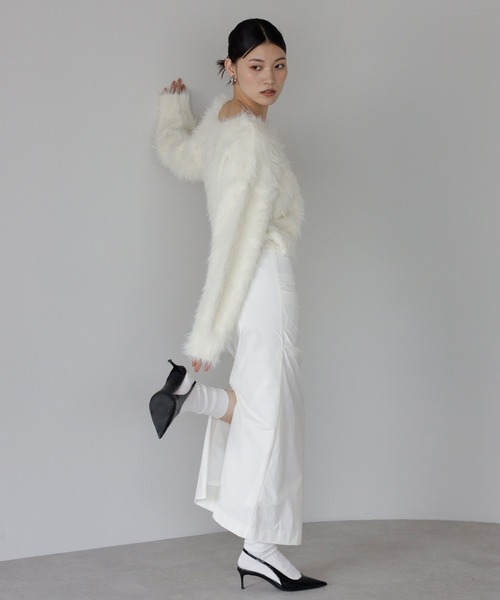 fluffy shaggy knit pullover / ふんわりシャギーニットプルオーバー