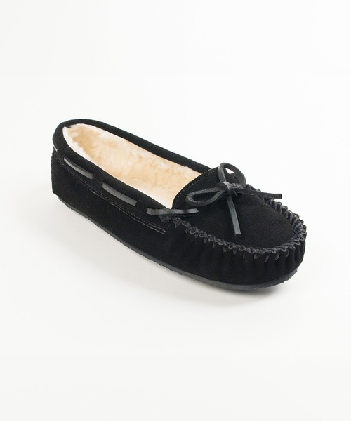 Minnetonka(ミネトンカ)の「【MINNETONKA/ミネトンカ 】 CALLY / キャリー ファーモカシン(モカシン/デッキシューズ・レディース・ブラック/ダークブラウン/ベージュ/ネイビー/グレー/ストーン・6/8/9/5/7)」の8枚目の写真