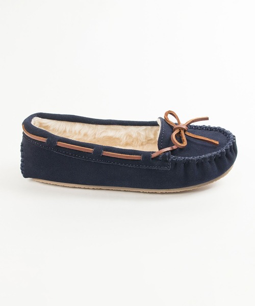 Minnetonka(ミネトンカ)の「【MINNETONKA/ミネトンカ 】 CALLY / キャリー ファーモカシン(モカシン/デッキシューズ・レディース・ブラック/ダークブラウン/ベージュ/ネイビー/グレー/ストーン・6/8/9/5/7)」の15枚目の写真