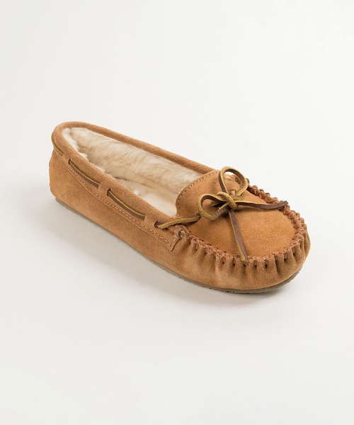 Minnetonka(ミネトンカ)の「【MINNETONKA/ミネトンカ 】 CALLY / キャリー ファーモカシン(モカシン/デッキシューズ・レディース・ブラック/ダークブラウン/ベージュ/ネイビー/グレー/ストーン・6/8/9/5/7)」の12枚目の写真