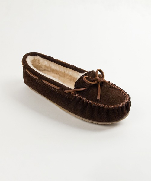 Minnetonka(ミネトンカ)の「【MINNETONKA/ミネトンカ 】 CALLY / キャリー ファーモカシン(モカシン/デッキシューズ・レディース・ブラック/ダークブラウン/ベージュ/ネイビー/グレー/ストーン・6/8/9/5/7)」の9枚目の写真
