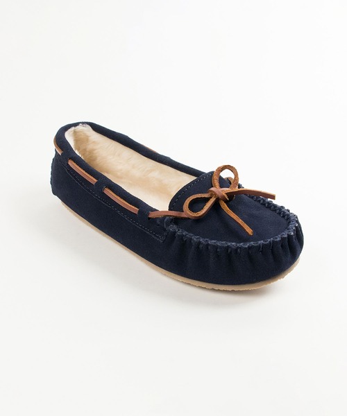 Minnetonka(ミネトンカ)の「【MINNETONKA/ミネトンカ 】 CALLY / キャリー ファーモカシン(モカシン/デッキシューズ・レディース・ブラック/ダークブラウン/ベージュ/ネイビー/グレー/ストーン・6/8/9/5/7)」の10枚目の写真