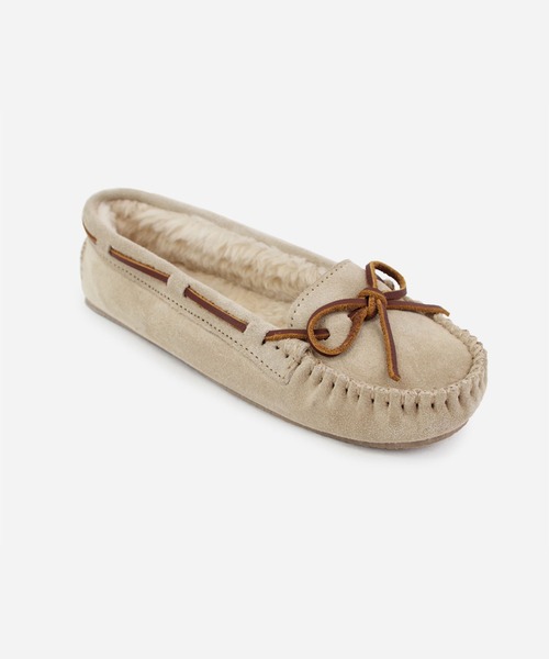 Minnetonka(ミネトンカ)の「【MINNETONKA/ミネトンカ 】 CALLY / キャリー ファーモカシン(モカシン/デッキシューズ・レディース・ブラック/ダークブラウン/ベージュ/ネイビー/グレー/ストーン・6/8/9/5/7)」の11枚目の写真