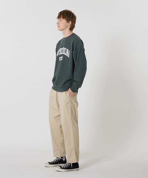 coca(coca)(コカ)の「プリントスウェットトレーナーTシャツ(スウェット・メンズ・ダークグリーン/チャコール/ホワイト/ライトグレー・L/XL/M)」の15枚目の写真