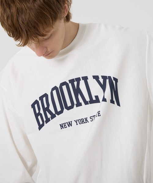 coca(coca)(コカ)の「プリントスウェットトレーナーTシャツ(スウェット・メンズ・ダークグリーン/チャコール/ホワイト/ライトグレー・L/XL/M)」の20枚目の写真