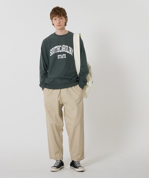 coca(coca)(コカ)の「プリントスウェットトレーナーTシャツ(スウェット・メンズ・ダークグリーン/チャコール/ホワイト/ライトグレー・L/XL/M)」の13枚目の写真