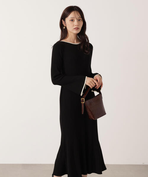 PROPORTION BODY DRESSING（プロポーションボディドレッシング）の「ボタンディティール前後２Ｗａｙワンピース / 1215240909（ワンピース・レディース・ブラック/ブルー/グレー・MEDIUM/P/S）」の5枚目の写真