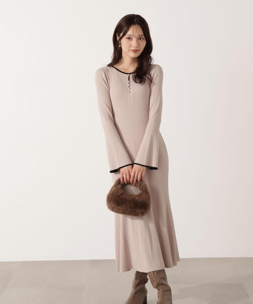 PROPORTION BODY DRESSING（プロポーションボディドレッシング）の「ボタンディティール前後２Ｗａｙワンピース / 1215240909（ワンピース・レディース・ブラック/ブルー/グレー・MEDIUM/P/S）」の13枚目の写真