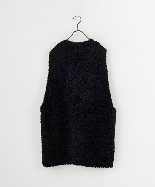 mizuiro ind/ミズイロインド] ヘアリーヤーン ワイドシルエットニット