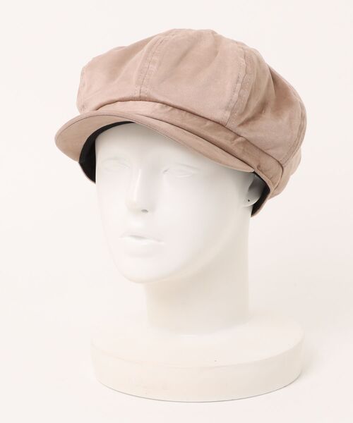 polcadot（ポルカドット）の「フェイクスエードキャスケット/Back to Front ユニセックス サイズ調節可能（キャスケット・レディース・ベージュ/ブラック/グレー・FREE）」の13枚目の写真