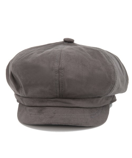 polcadot（ポルカドット）の「フェイクスエードキャスケット/Back to Front ユニセックス サイズ調節可能（キャスケット・レディース・ベージュ/ブラック/グレー・FREE）」の9枚目の写真