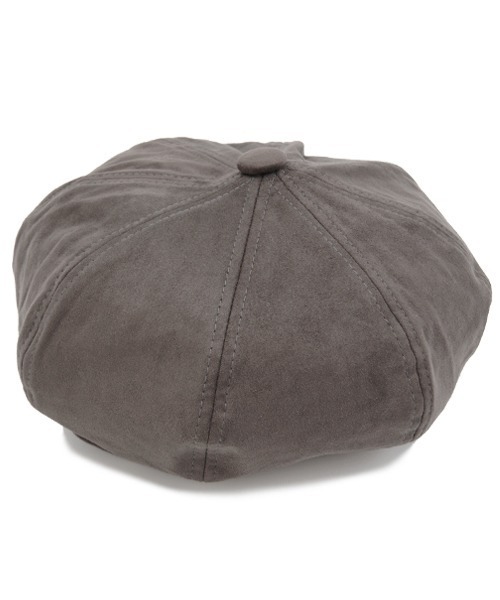 polcadot（ポルカドット）の「フェイクスエードキャスケット/Back to Front ユニセックス サイズ調節可能（キャスケット・レディース・ベージュ/ブラック/グレー・FREE）」の11枚目の写真