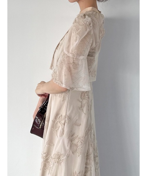 セール】エンブロイダリーボレロセットドレス（ワンピース）｜SNIDEL