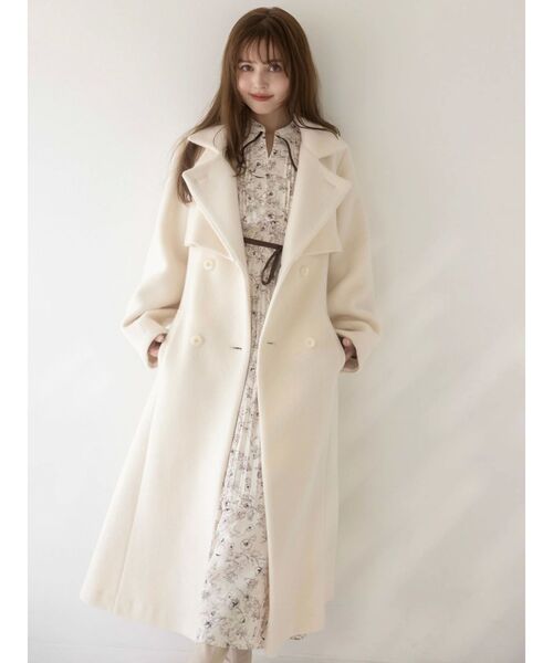 dazzlin（ダズリン）の「2WAYカラーレディウールコート（その他アウター・レディース・グレー/アイボリー/ブラック・SMALL/MEDIUM）」の20枚目の写真