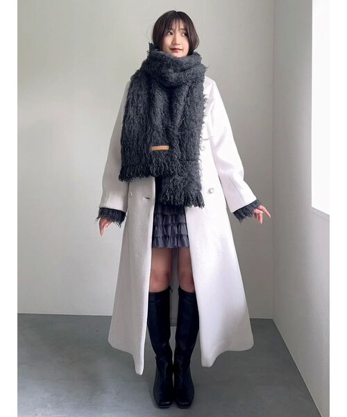 2WAYカラーレディウールコート（その他アウター）｜dazzlin（ダズリン