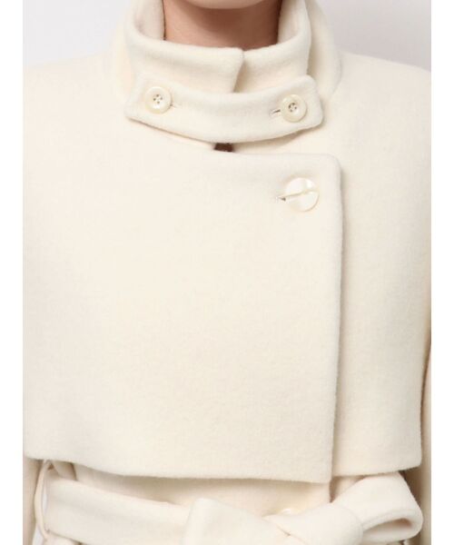 dazzlin（ダズリン）の「2WAYカラーレディウールコート（その他アウター・レディース・グレー/アイボリー/ブラック・SMALL/MEDIUM）」の4枚目の写真