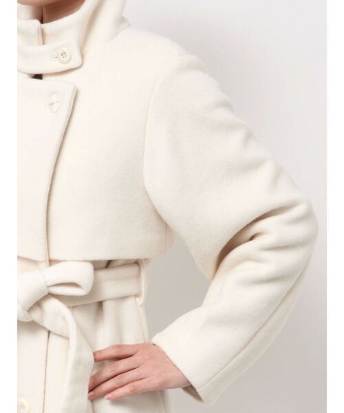 dazzlin（ダズリン）の「2WAYカラーレディウールコート（その他アウター・レディース・グレー/アイボリー/ブラック・SMALL/MEDIUM）」の5枚目の写真