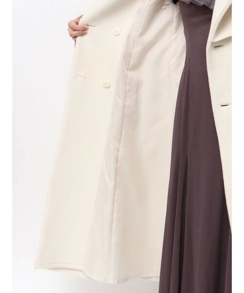 dazzlin（ダズリン）の「2WAYカラーレディウールコート（その他アウター・レディース・グレー/アイボリー/ブラック・SMALL/MEDIUM）」の7枚目の写真