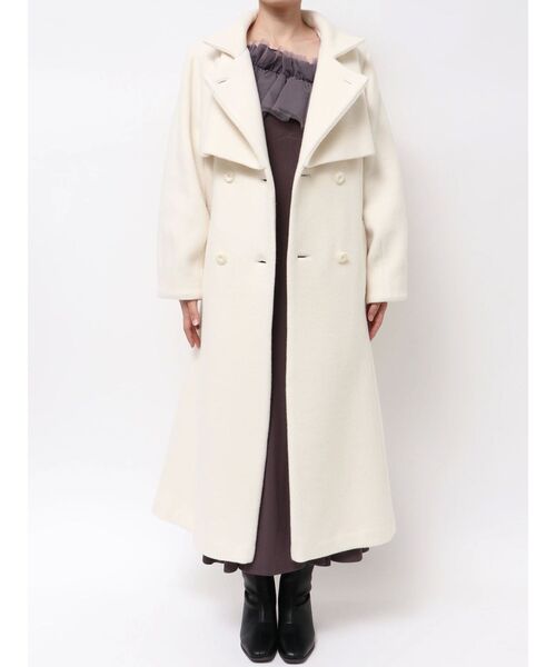 dazzlin（ダズリン）の「2WAYカラーレディウールコート（その他アウター・レディース・グレー/アイボリー/ブラック・SMALL/MEDIUM）」の11枚目の写真