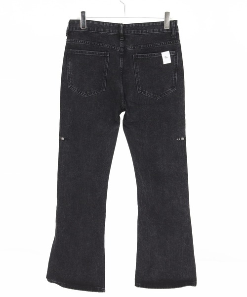 GLIMCLAP（グリムクラップ）の「mp14141-Vintage Wash Flare Denim - Plaid Repairs デニムパンツ(192-055-gla-cf)（デニムパンツ・メンズ・ブラック/インディゴブルー・S/M/L）」の16枚目の写真