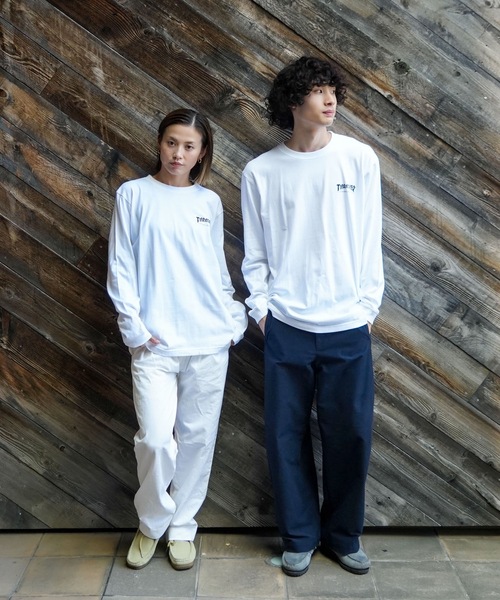 THRASHER(スラッシャー)の「CRACKED HOMETOWN L/S T-SHIRTS/THRASHER スラッシャークラックド ホームタウン 長袖 Tシャツ ロンT フロント バック ロゴ プリント ストリート スケート(Tシャツ/カットソー・メンズ・ブラック/ホワイト・MEDIUM/LARGE/X-LARGE/SMALL)」の3枚目の写真
