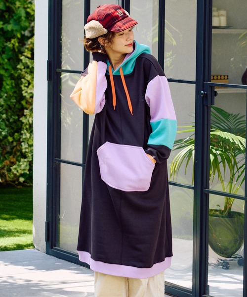 go slow caravan（ゴースローキャラバン）の「裏起毛クレイジー パーカーワンピース W（ワンピース・レディース・その他1/その他2・FREE）」の14枚目の写真