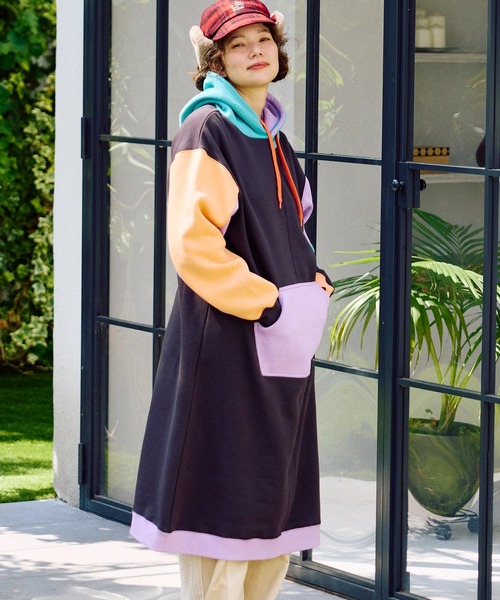 go slow caravan（ゴースローキャラバン）の「裏起毛クレイジー パーカーワンピース W（ワンピース・レディース・その他1/その他2・FREE）」の15枚目の写真