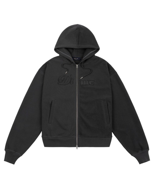 DIME(ダイム)の「Dime/ダイム/Reverse French Terry Zip Hoodie(パーカー・メンズ・グレー/ブラック・M/L/XL)」の2枚目の写真