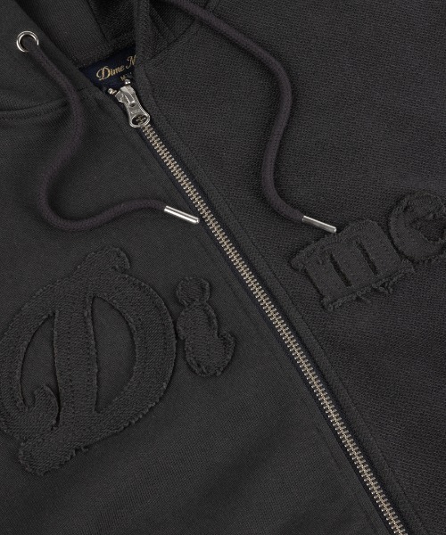 DIME(ダイム)の「Dime/ダイム/Reverse French Terry Zip Hoodie(パーカー・メンズ・グレー/ブラック・M/L/XL)」の3枚目の写真