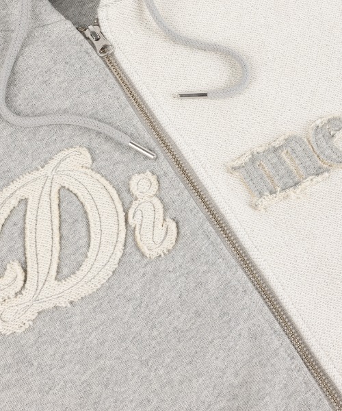 DIME(ダイム)の「Dime/ダイム/Reverse French Terry Zip Hoodie(パーカー・メンズ・グレー/ブラック・M/L/XL)」の6枚目の写真