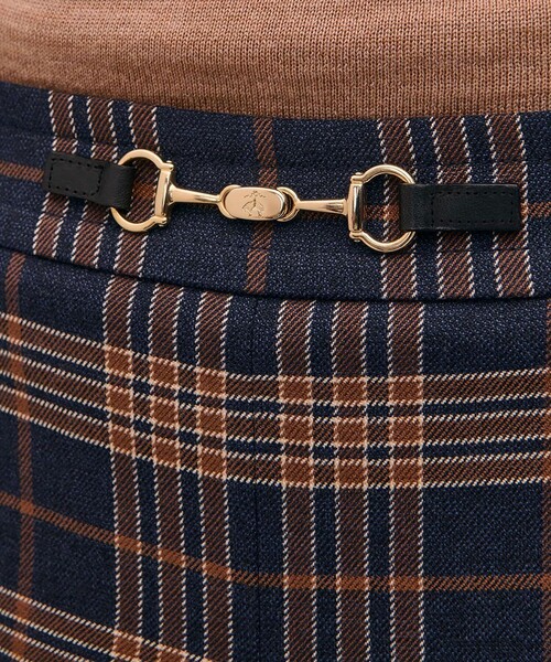 BROOKS BROTHERS(ブルックスブラザーズ)の「ポリエステルブレンド タータンチェック キュロットパンツ(その他パンツ・レディース・ネイビー・0/2/4/6/8)」の4枚目の写真