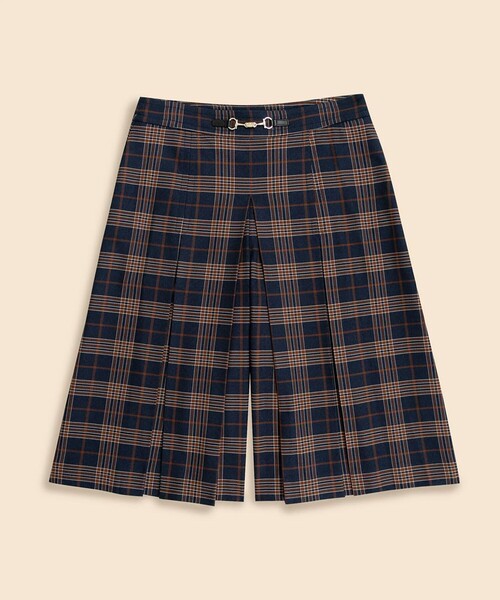 BROOKS BROTHERS(ブルックスブラザーズ)の「ポリエステルブレンド タータンチェック キュロットパンツ(その他パンツ・レディース・ネイビー・0/2/4/6/8)」の5枚目の写真