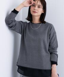 INDIVI（インディヴィ）の「【洗える／SETUP可能】ジャカードボートネックニット（ニット/セーター）」