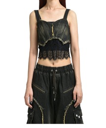 VIVAMUS（ヴィヴァムス）の「DENIM LACE COMBI BUSTIER（キャミソール）」