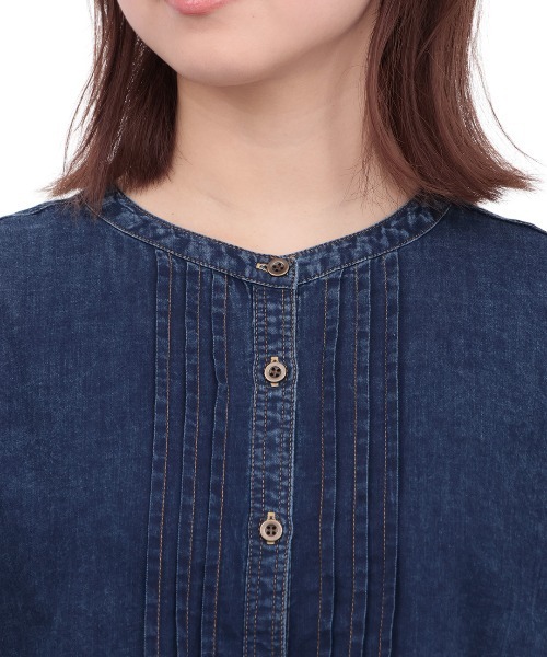 チチカカ（チチカカ）の「インディゴボイルシアーチュニック（チュニック・レディース・ブルー/インディゴブルー・FREE）」の12枚目の写真