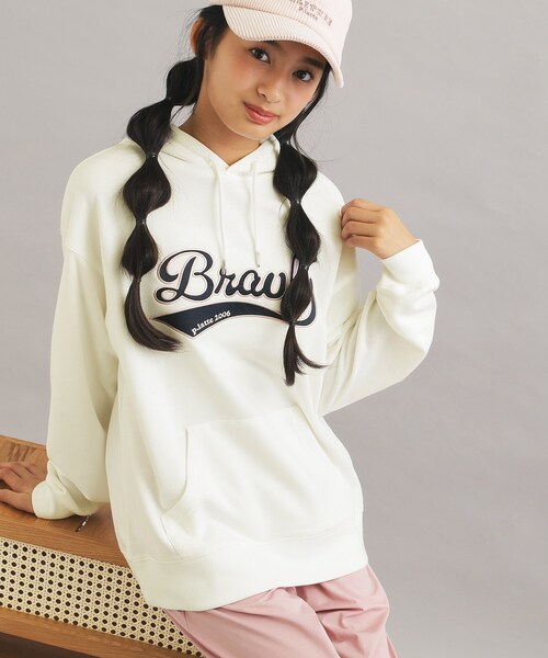 セール】サテンアップリケBIGパーカー（パーカー）｜PINK-latte