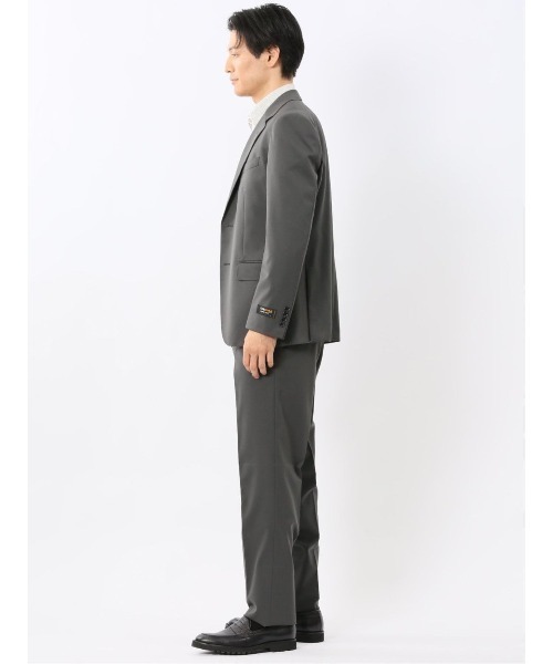m.f.editorial(エムエフエディトリアル)の「スーツ メンズ 上下 セットアップ ツーピース ビジネス ストレッチ 2つボタン レギュラー ウール混 コーデュラナイロン グレー(スーツセット・メンズ・グレー系その他2・MEDIUM/S/LARGE)」の13枚目の写真