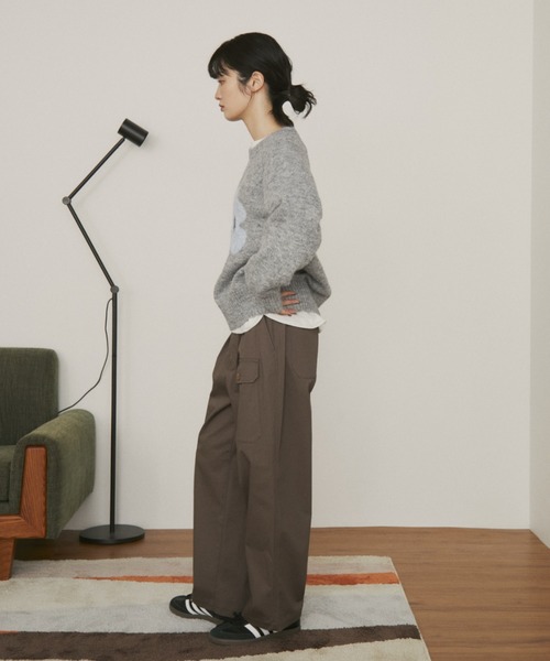 MERLOT（メルロー）の「ジャングルカーゴトラウザー（カーゴパンツ・レディース・チャコールグレー/ブラウン・マルチサイズ）」の10枚目の写真