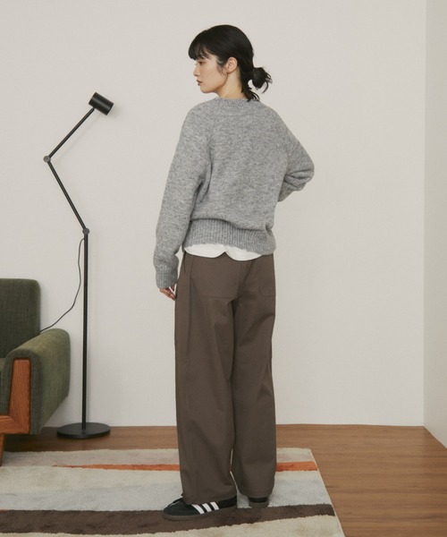 MERLOT（メルロー）の「ジャングルカーゴトラウザー（カーゴパンツ・レディース・チャコールグレー/ブラウン・マルチサイズ）」の8枚目の写真