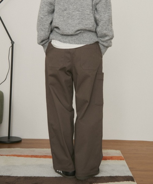 MERLOT（メルロー）の「ジャングルカーゴトラウザー（カーゴパンツ・レディース・チャコールグレー/ブラウン・マルチサイズ）」の3枚目の写真