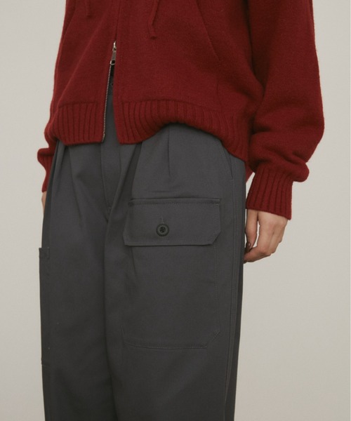 MERLOT（メルロー）の「ジャングルカーゴトラウザー（カーゴパンツ・レディース・チャコールグレー/ブラウン・マルチサイズ）」の16枚目の写真