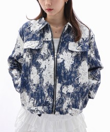 ENLIKE | グラフィカルフラワー オーバーサイズジャケット(その他アウター)