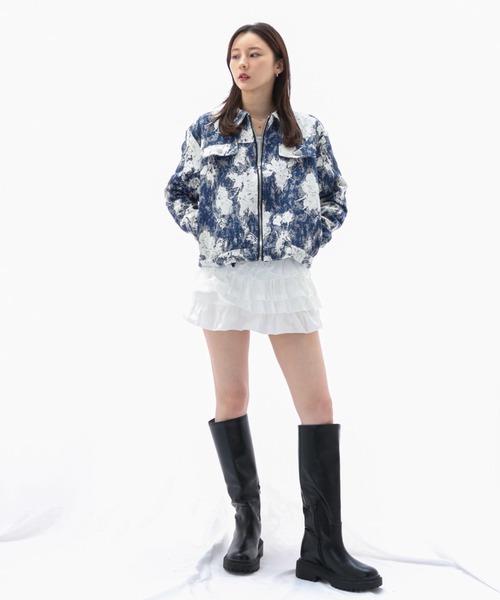 ENLIKE（エンリケ）の「グラフィカルフラワー オーバーサイズジャケット（その他アウター・レディース・マルチ・S/M）」の7枚目の写真
